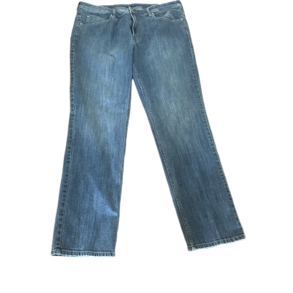 BUFFALO David Bitton Mens Jackson Straight Stretch Jeans 38x32 Med Blue 5 Pocket